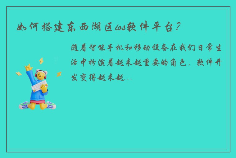 如何搭建东西湖区ios软件平台？