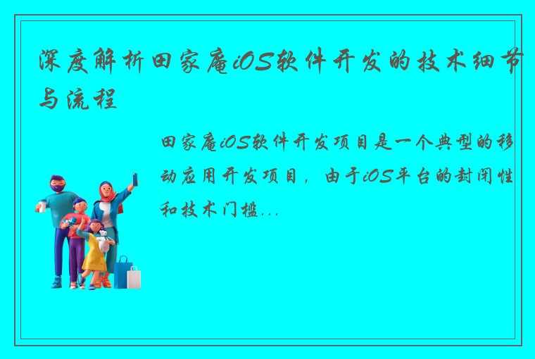 深度解析田家庵iOS软件开发的技术细节与流程